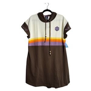 HEROES & VILLIANS Critical Role Dress NWT SS Hoodie Embroidery Size L